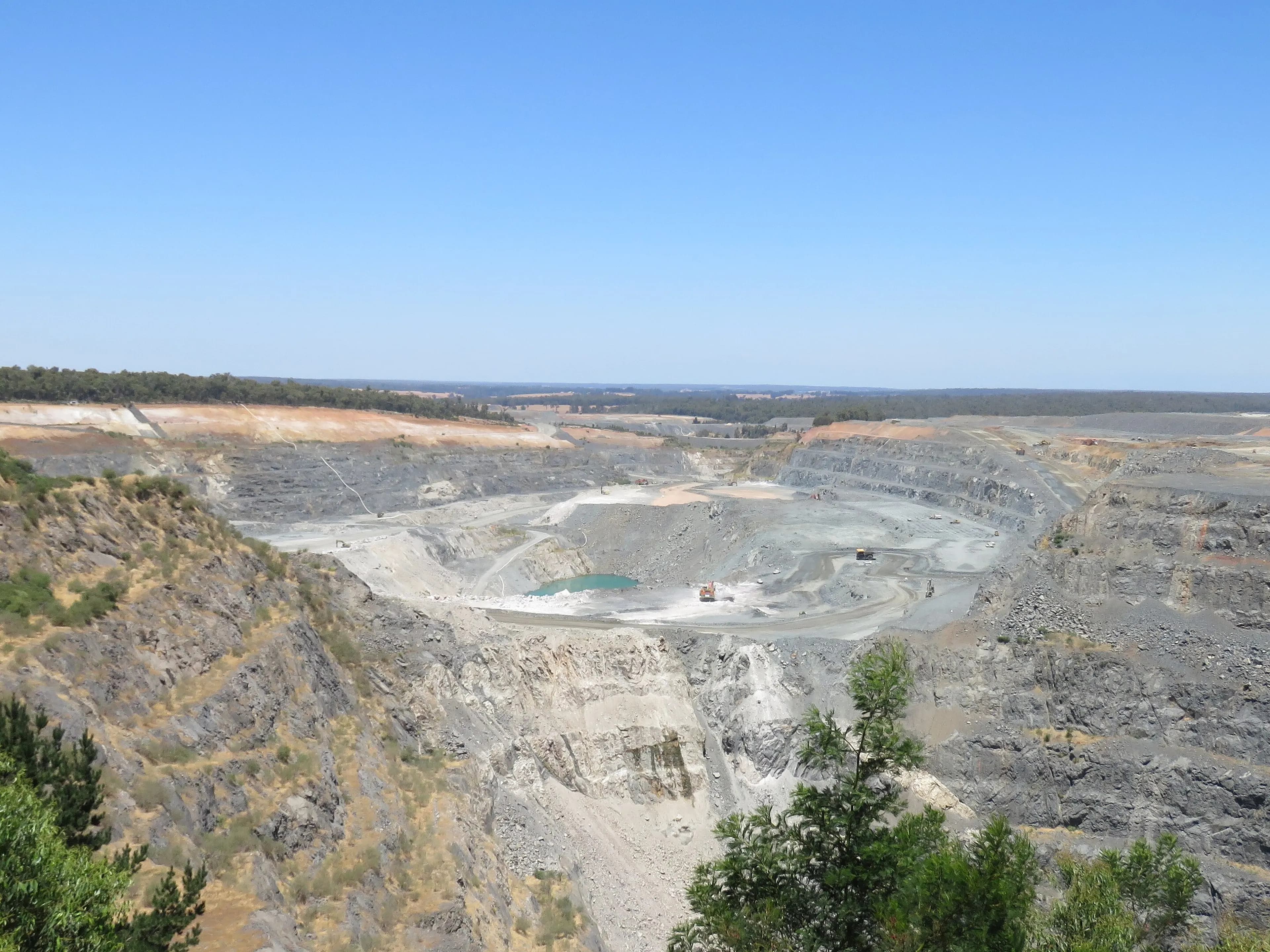The open pit at the Greenbushes lithium mine in Western Australia